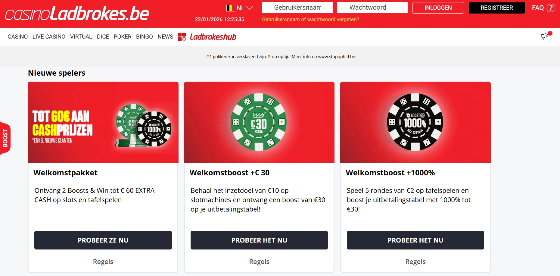 Online casino bonus: top selectie voor Belgische spelers